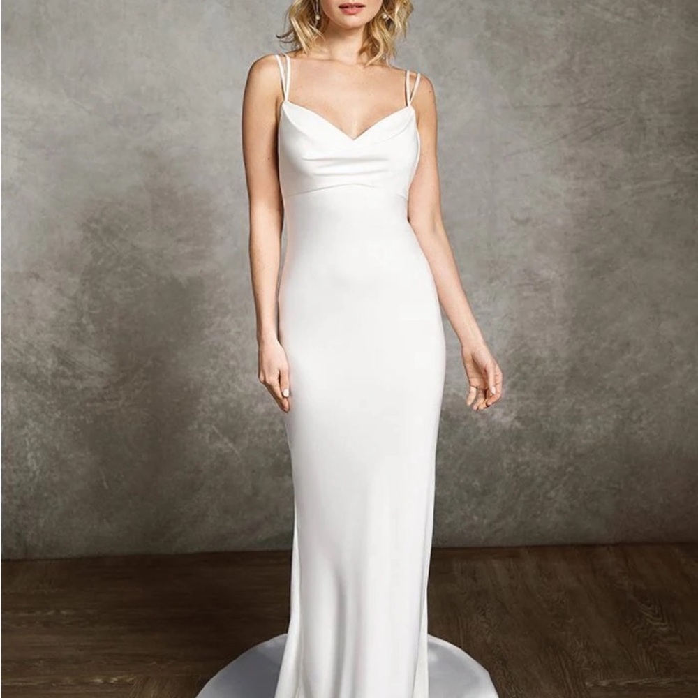 Justin Alexander Satin Wedding Gown - 2/4